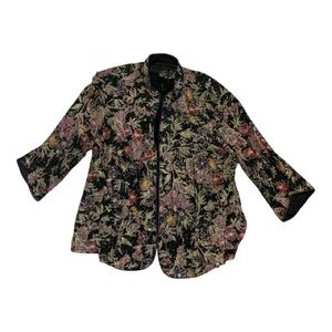 Alex Evenings Multicolor Floral Blazer